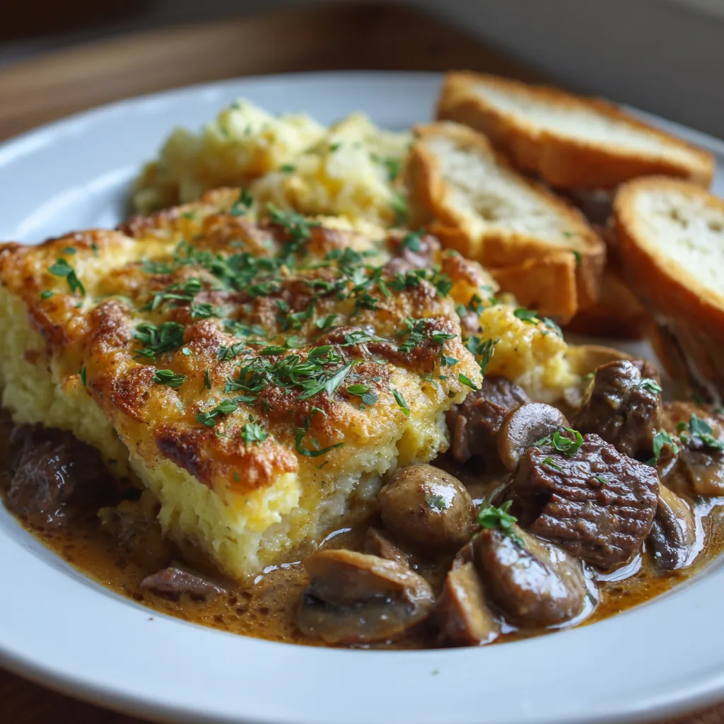Beef & Mushroom Casserole