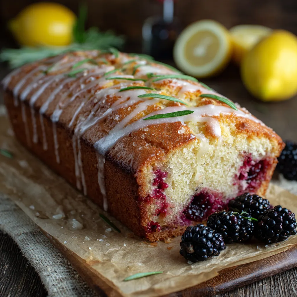 Blackberry Lemon Yogurt Bread