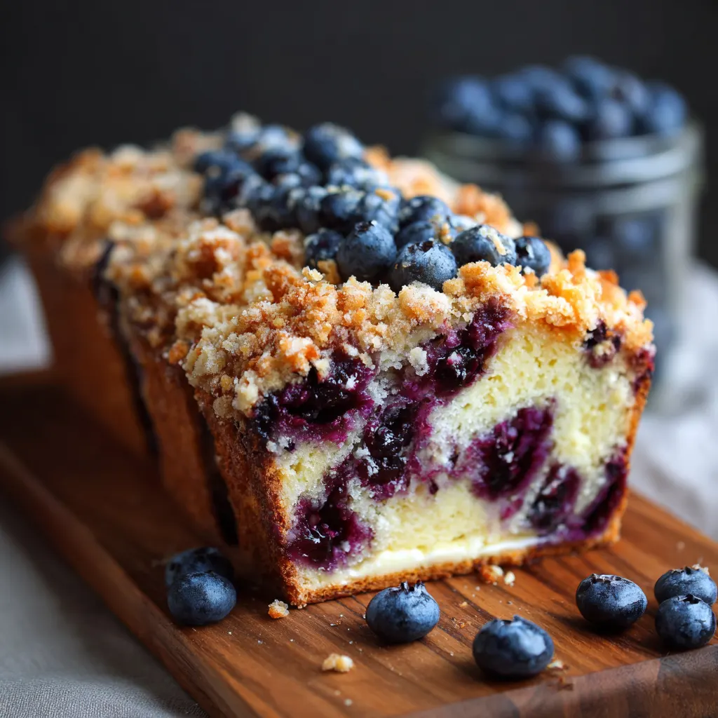 Blueberry Cheesecake Crumble Bread