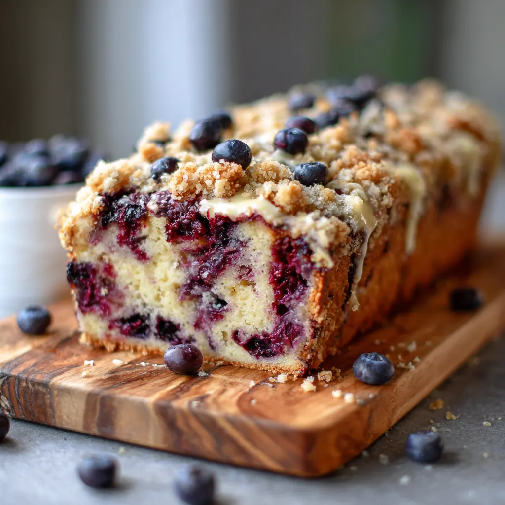 Blueberry Cheesecake Crumble Bread
