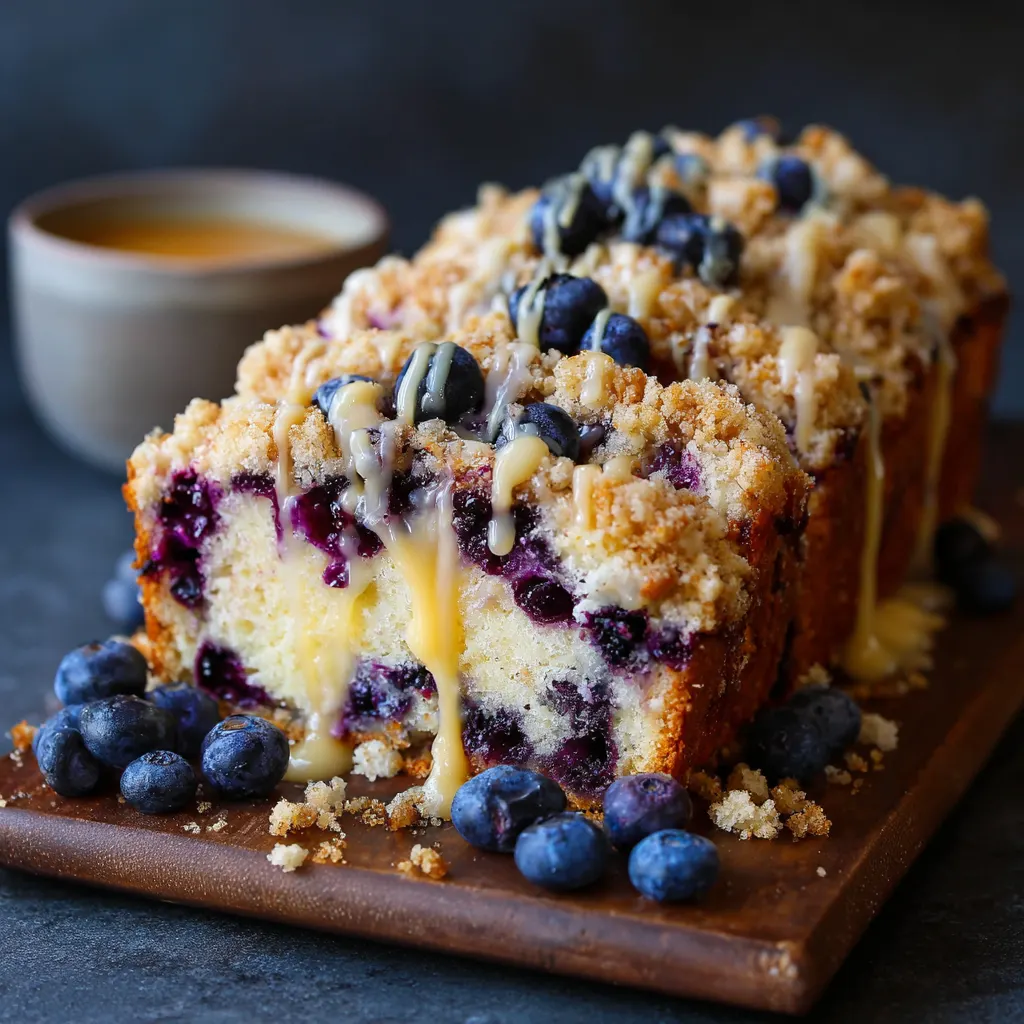 Blueberry Cheesecake Crumble Bread