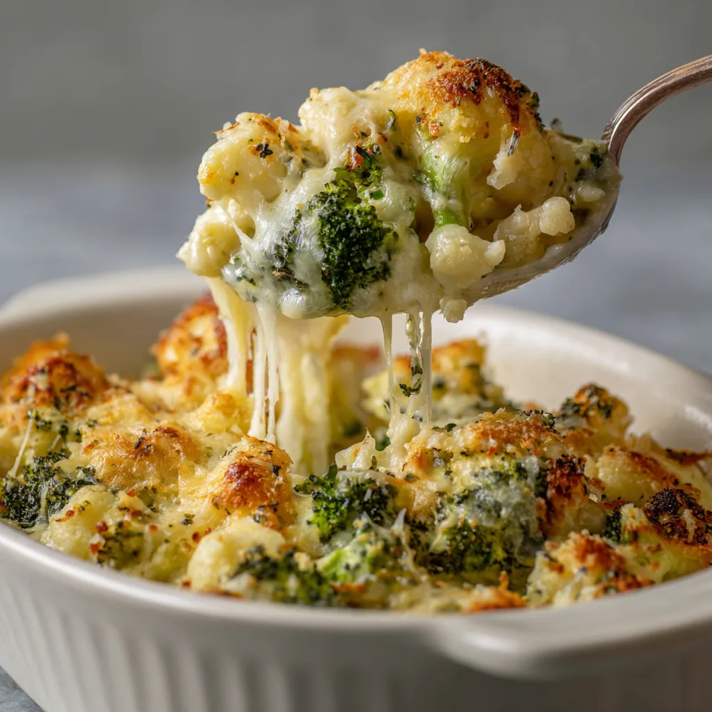 Broccoli & Cauliflower Gratin