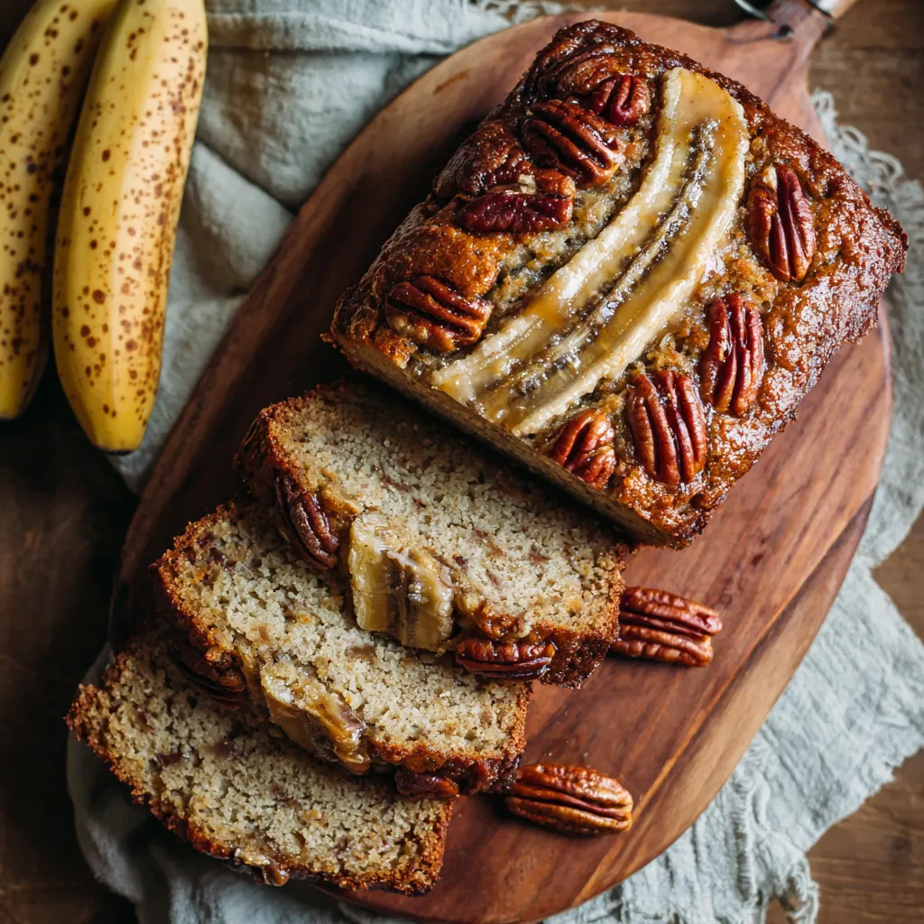 Brown Butter Banana Pecan Bread