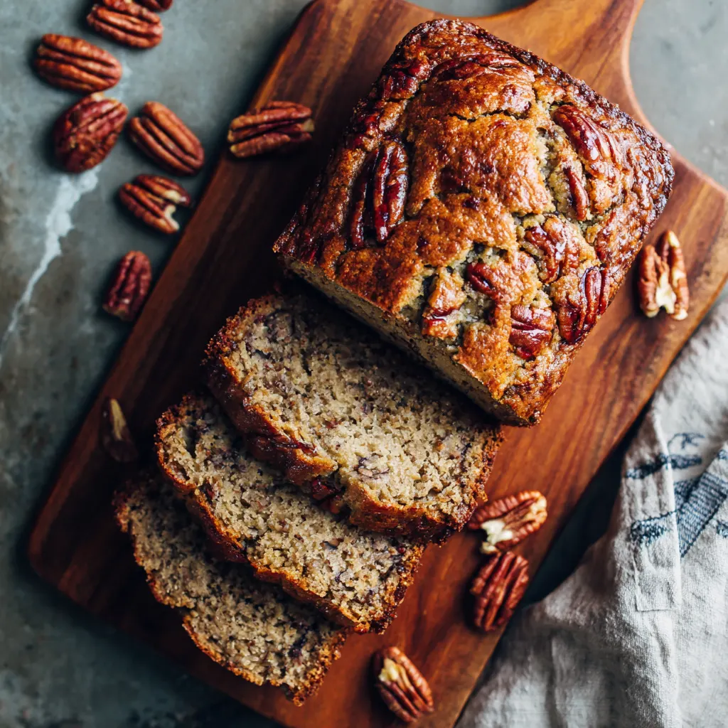 Brown Butter Banana Pecan Bread