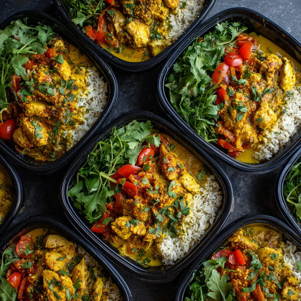 Chicken Curry Meal Prep Bowls