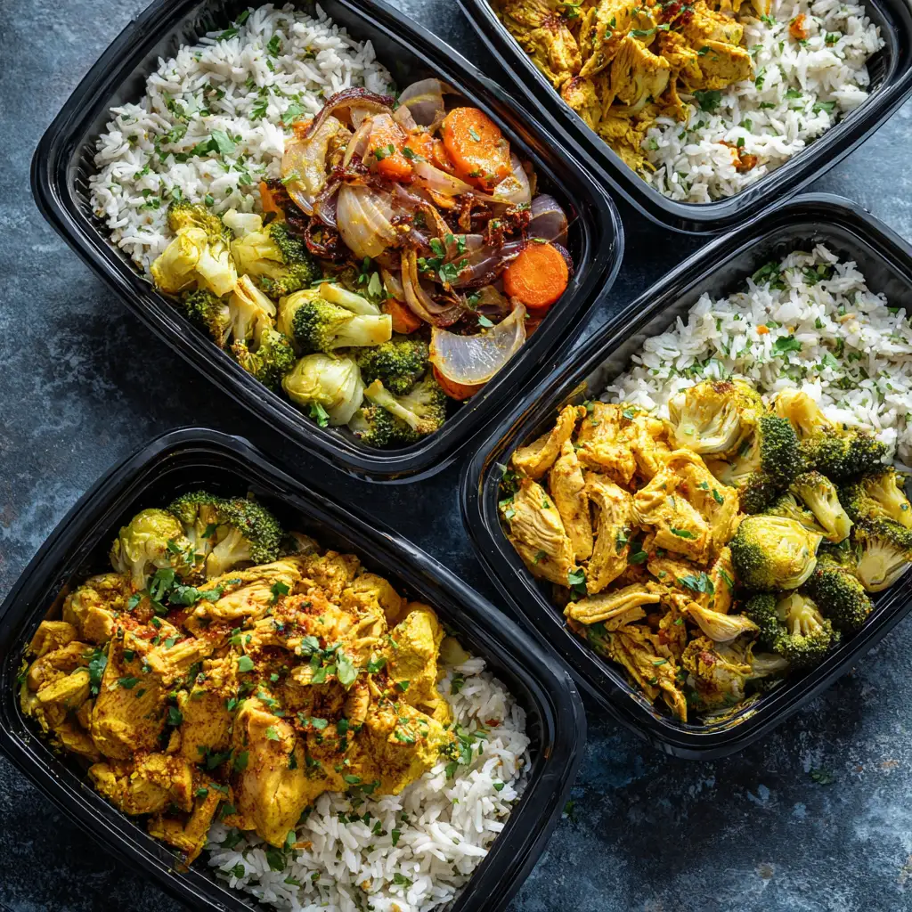 Chicken Curry Meal Prep Bowls