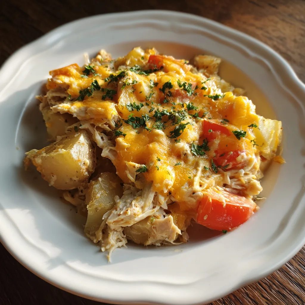 Chicken Potato Crockpot Casserole