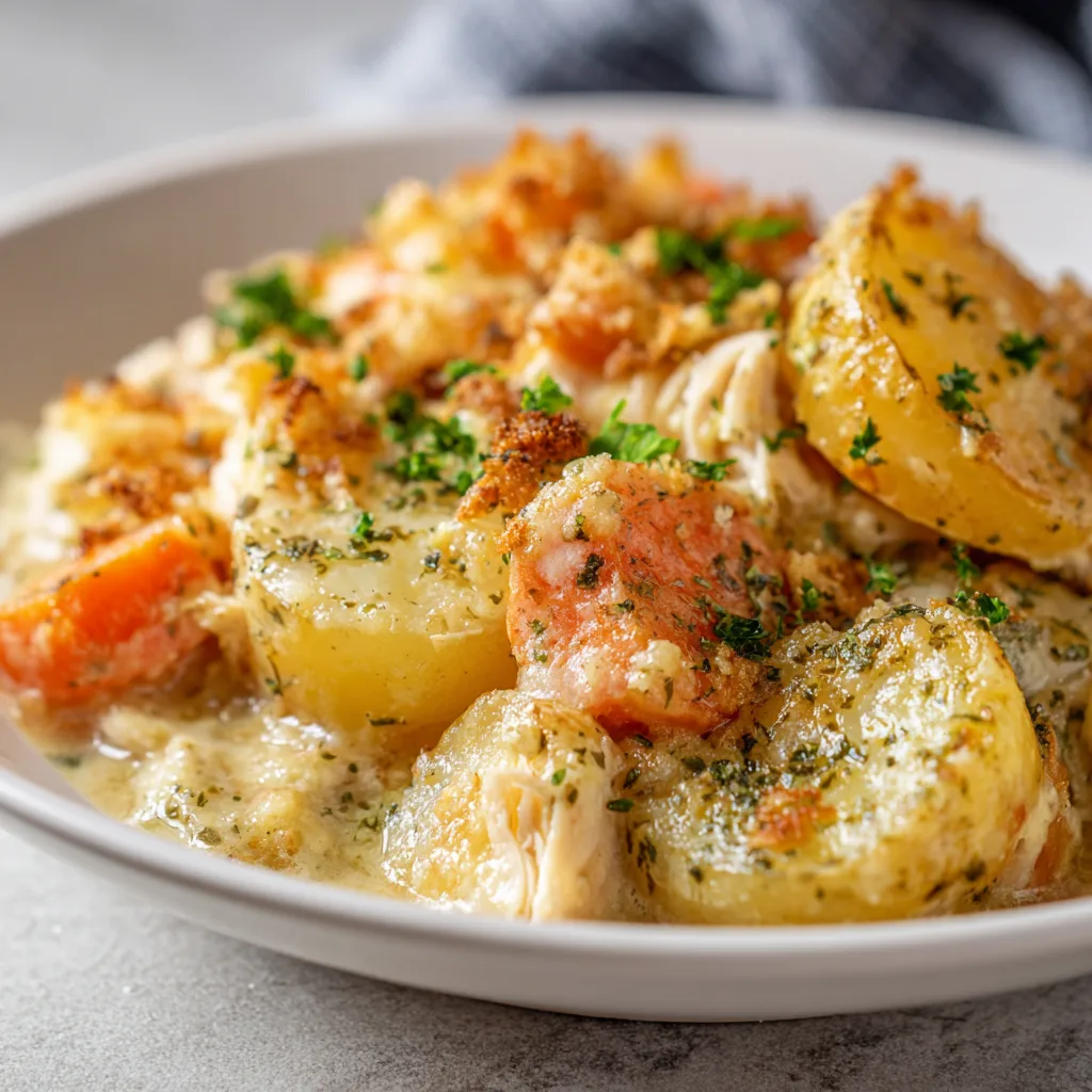 Chicken Potato Crockpot Casserole