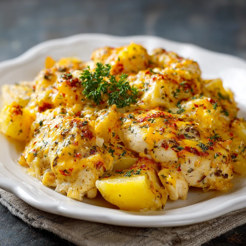 Chicken Potato Crockpot Casserole