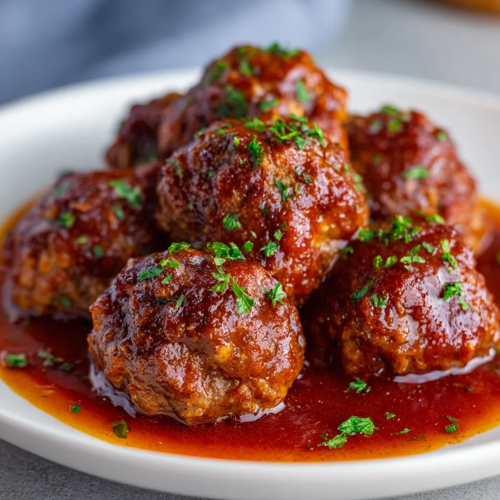 Beef Meatballs in Sauce