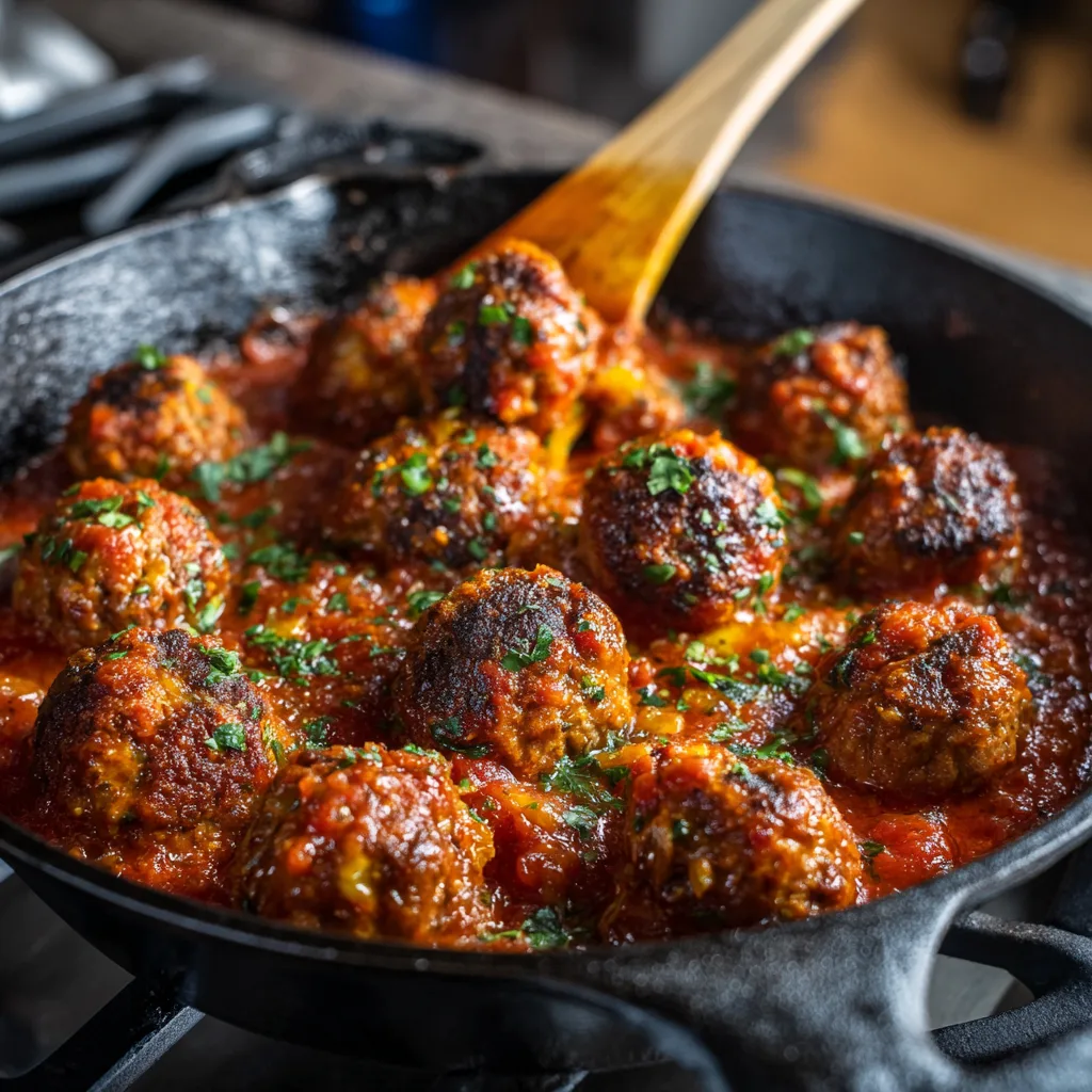 Beef Meatballs in Sauce