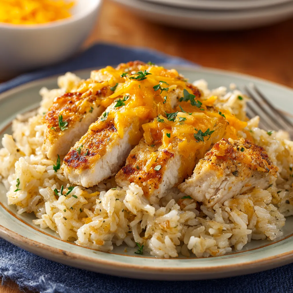 Cheesy Chicken and Rice