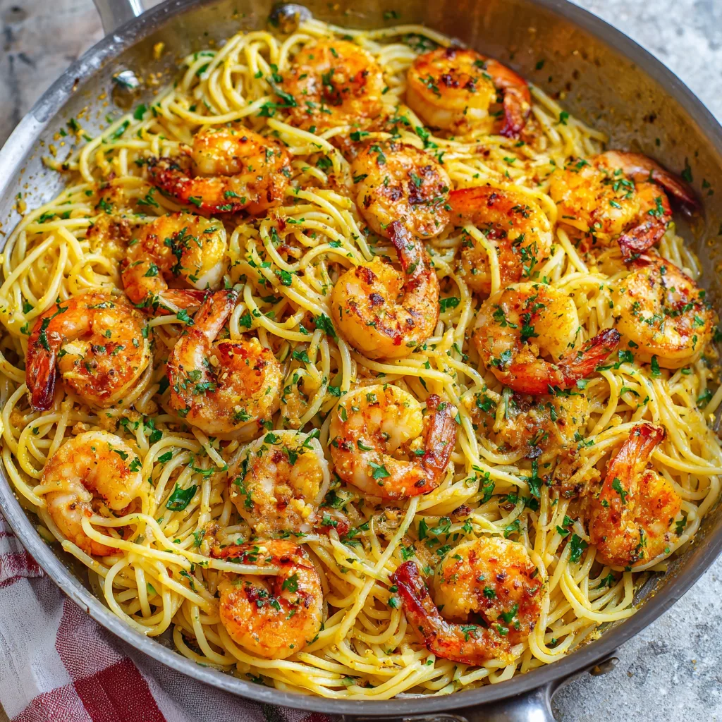 Garlic Butter Shrimp Pasta