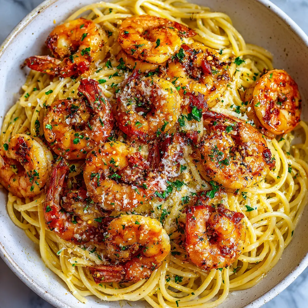 Garlic Butter Shrimp Pasta