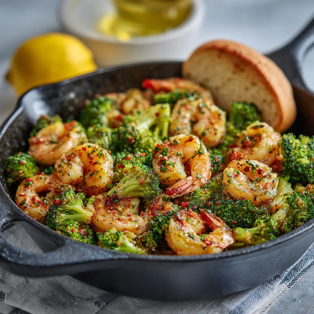 Garlic Butter Shrimp & Broccoli