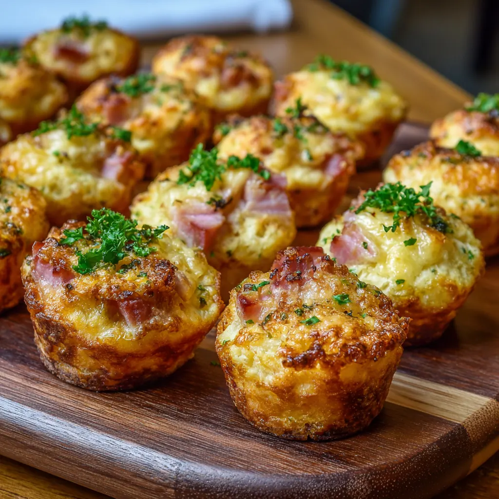 Ham and Cheese Puff Bites