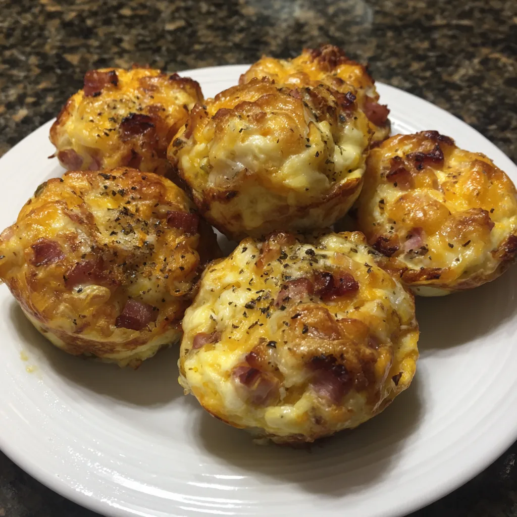 Ham and Cheese Breakfast Bites