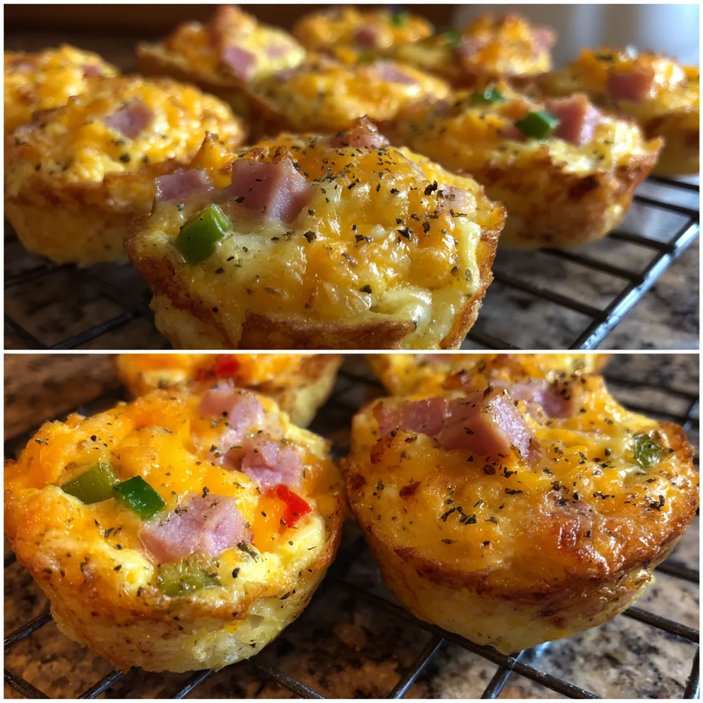 Ham and Cheese Breakfast Bites