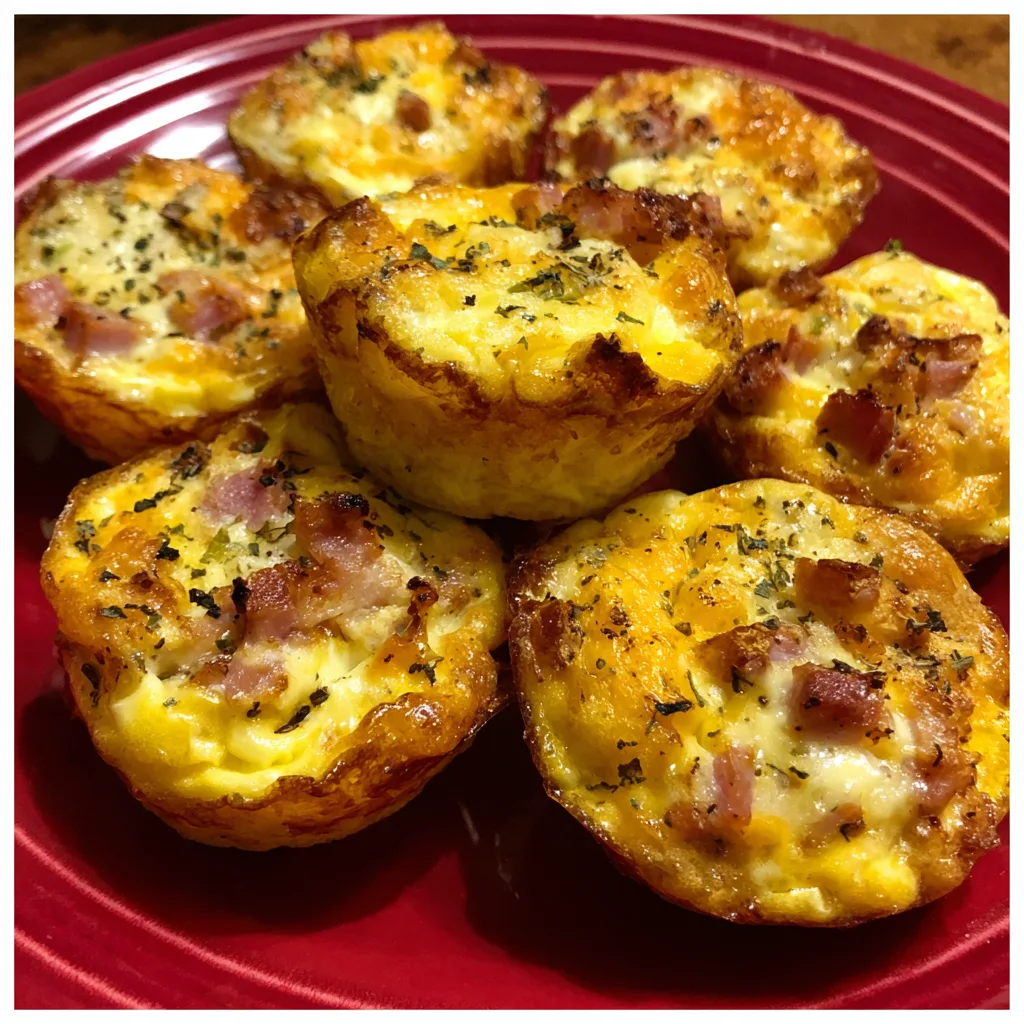 Ham and Cheese Breakfast Bites