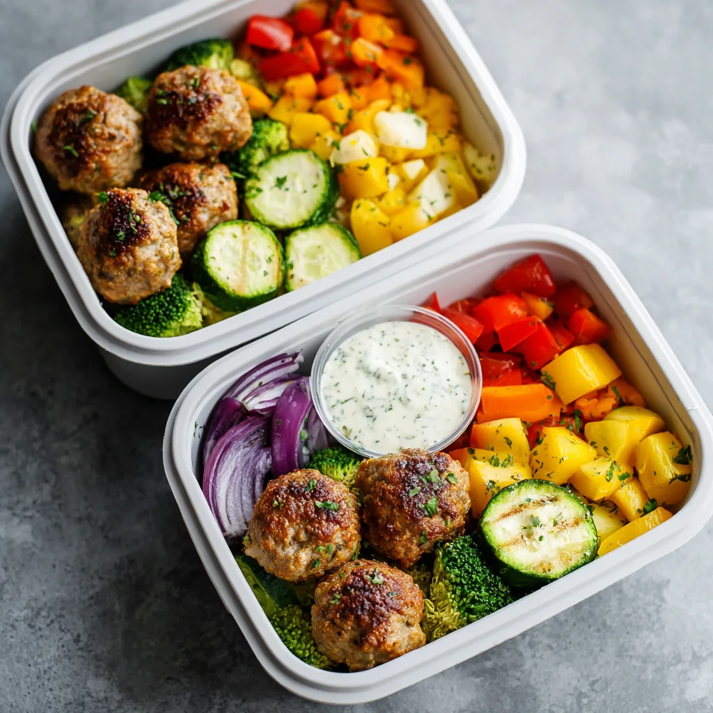 Turkey Meatball Meal Prep Bowls