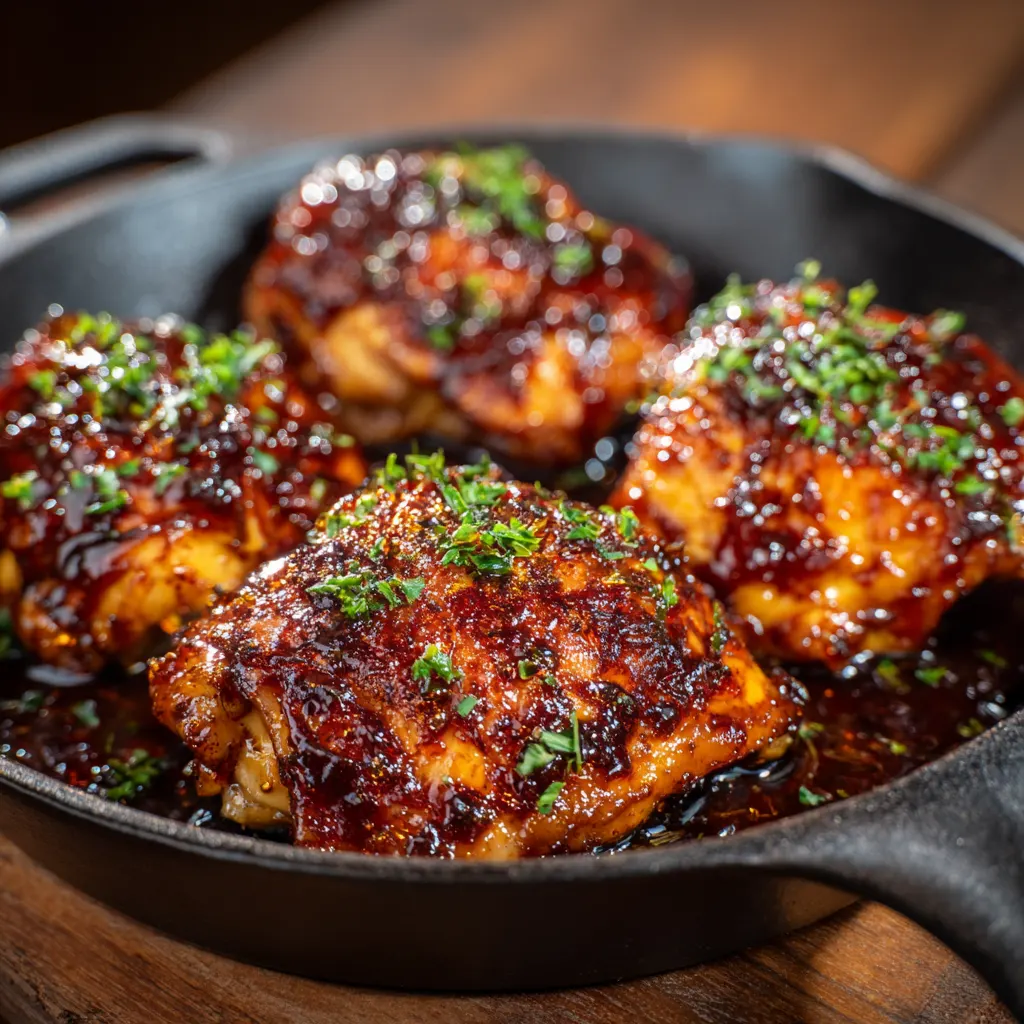 Honey BBQ Chicken Thighs