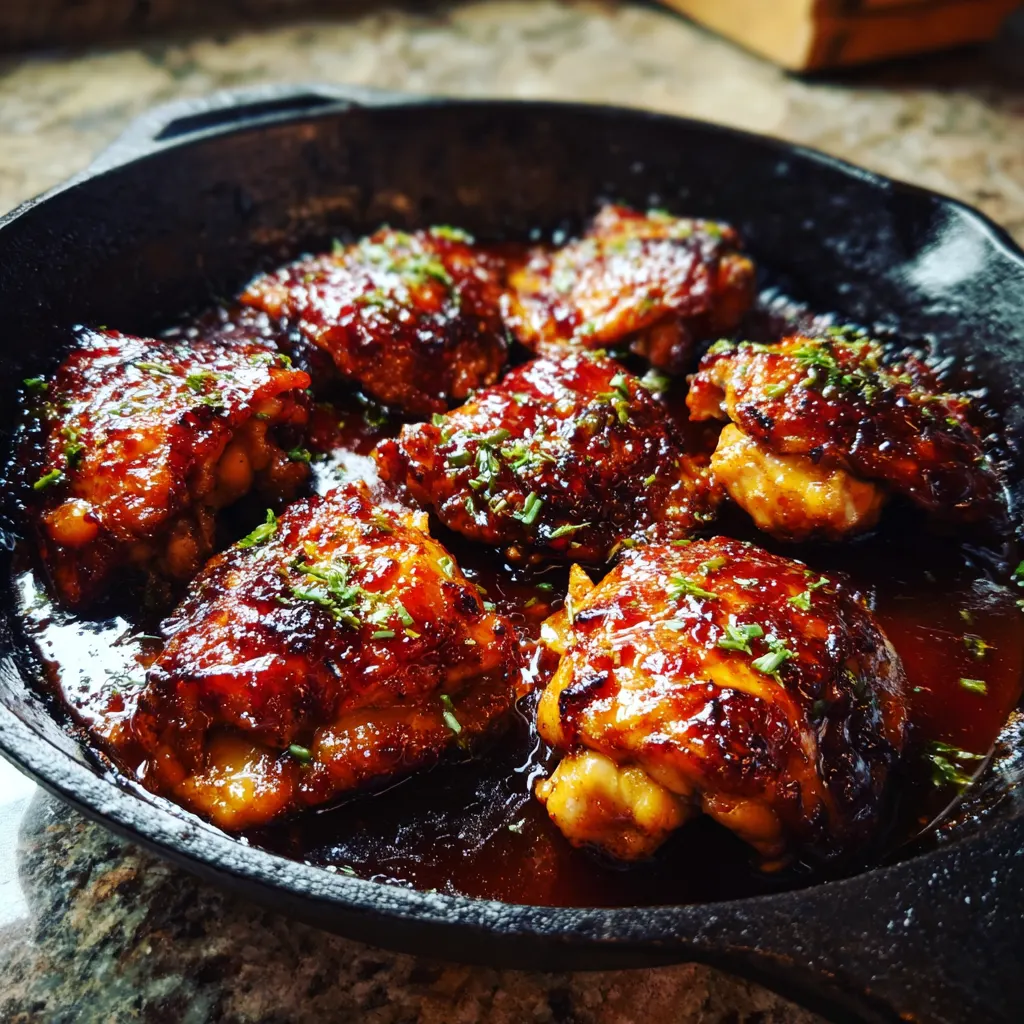 Honey BBQ Chicken Thighs