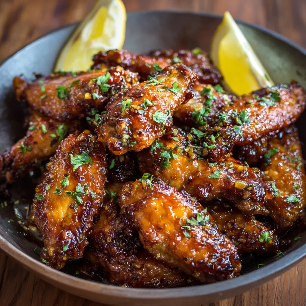 Honey Garlic Chicken Wings