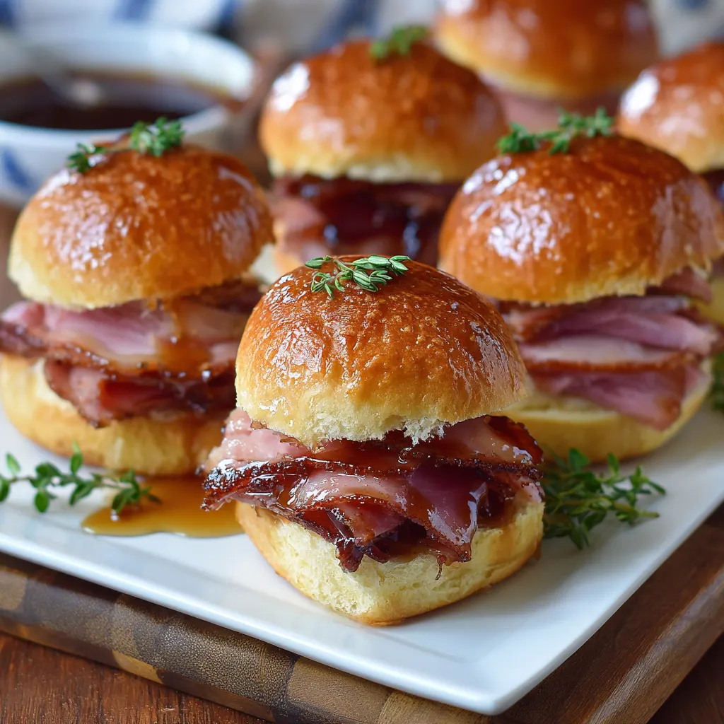 Honey Glazed Ham Sliders