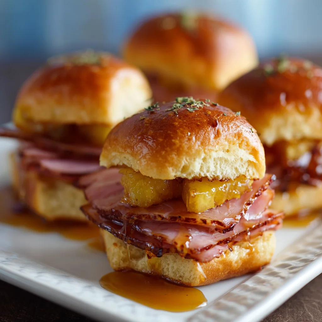 Honey Glazed Ham Sliders