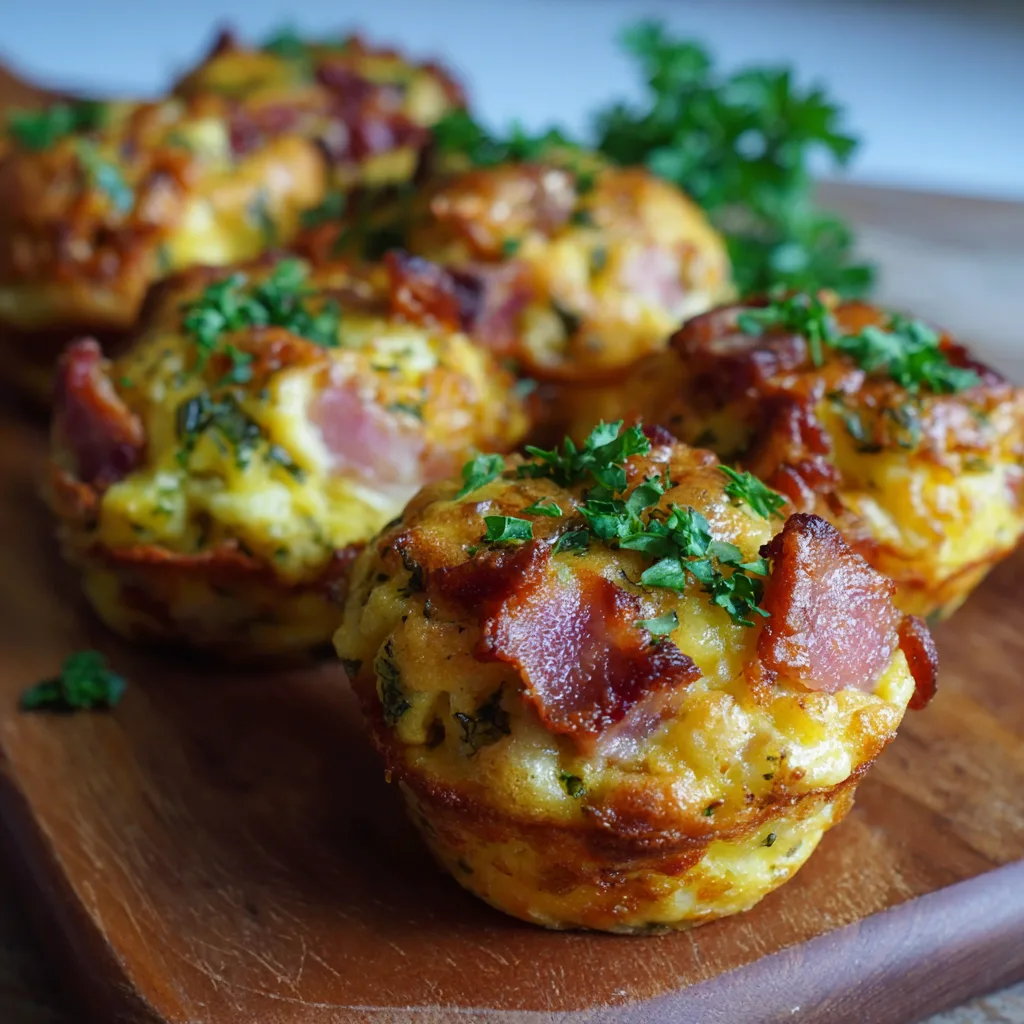 Honey Ham Breakfast Muffins
