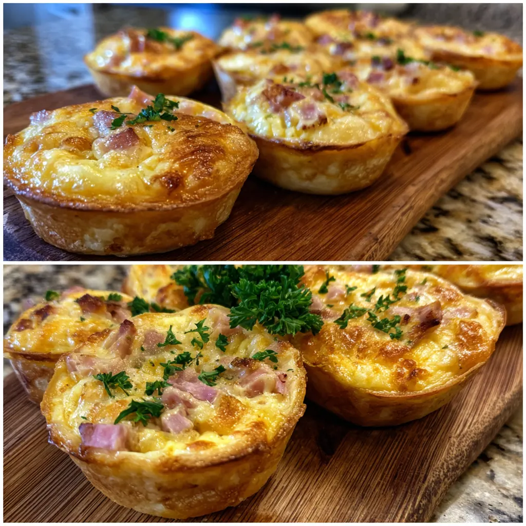Honey Ham Mini Quiches