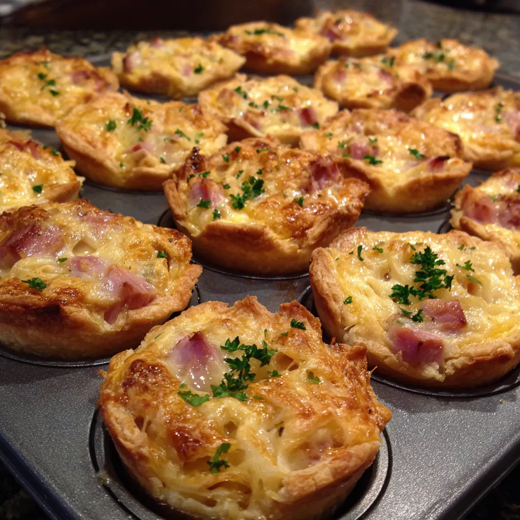 Honey Ham Mini Quiches