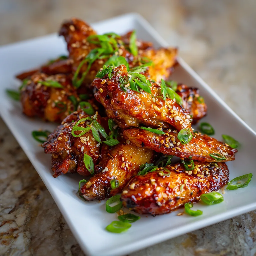 Honey Sriracha Chicken Wings