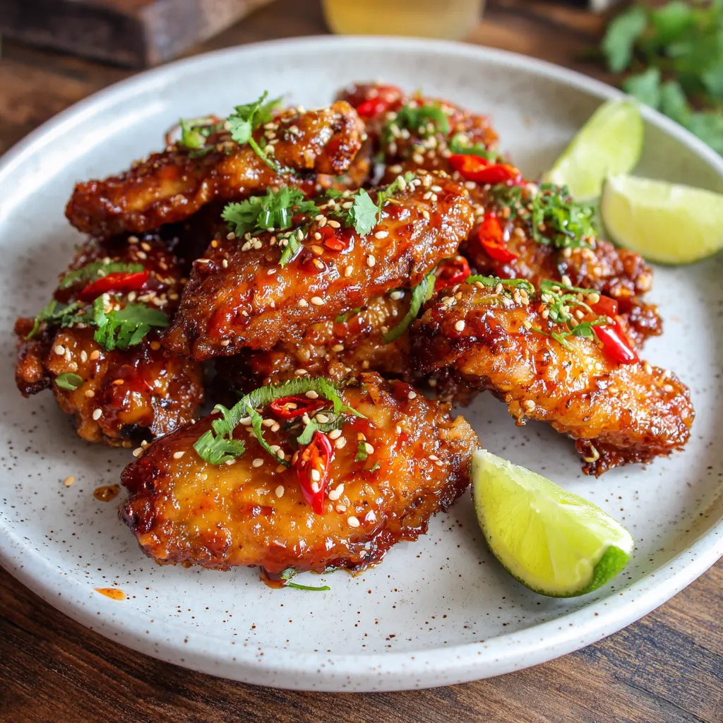 Honey Sriracha Chicken Wings