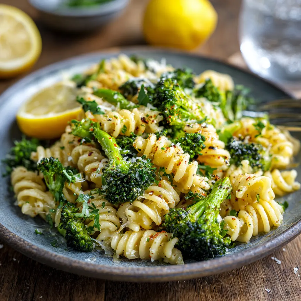 Lemon Garlic Broccoli Pasta