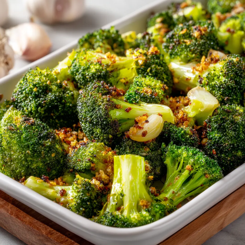 Lemon Garlic Roasted Broccoli