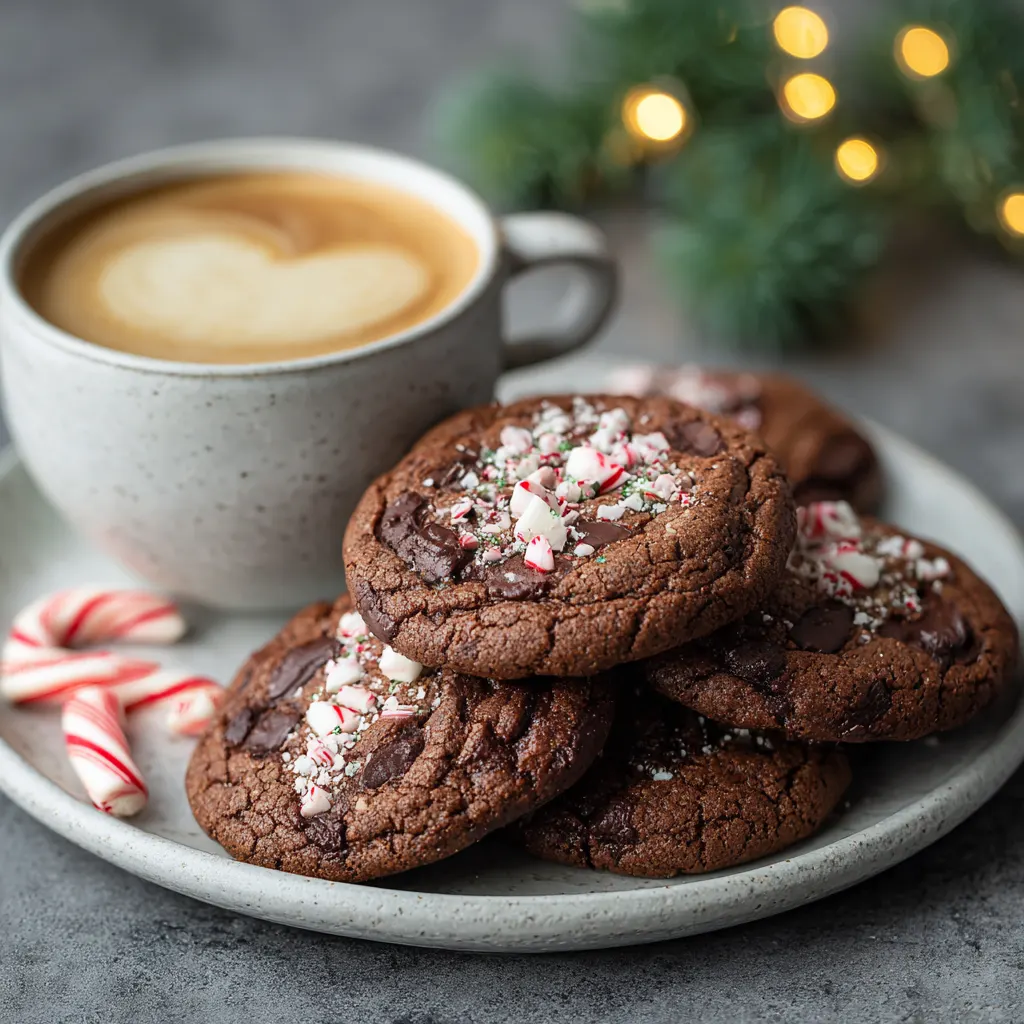 Peppermint Mocha Cookies