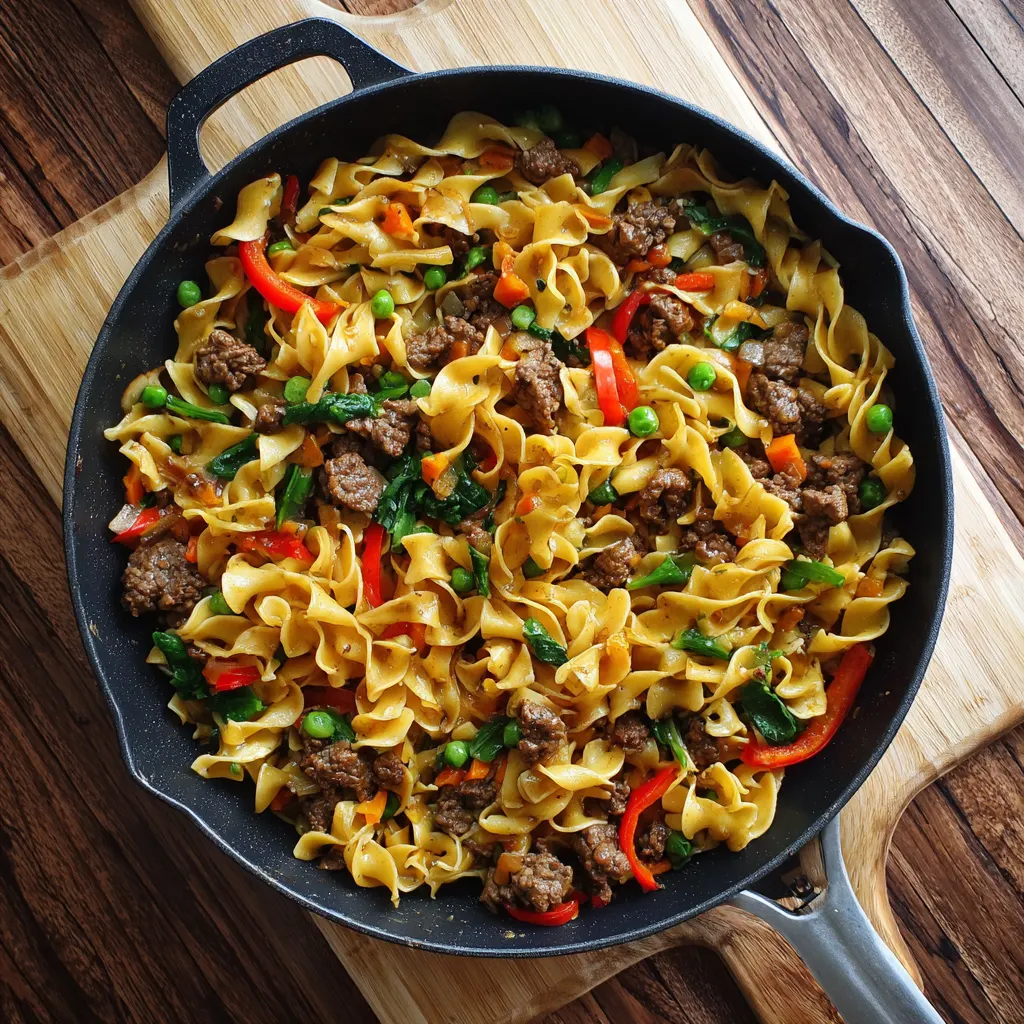 Beef and Noodle Skillet
