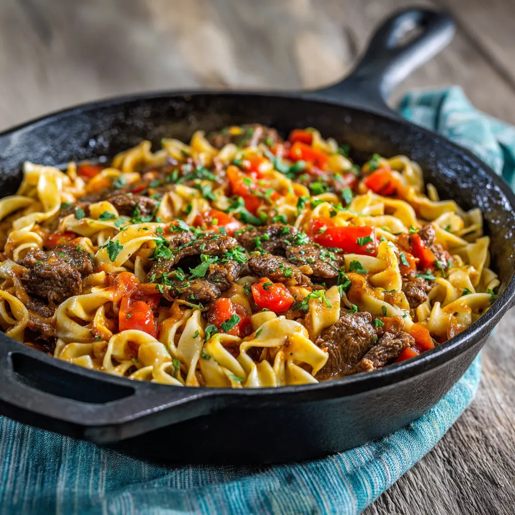 Beef and Noodle Skillet