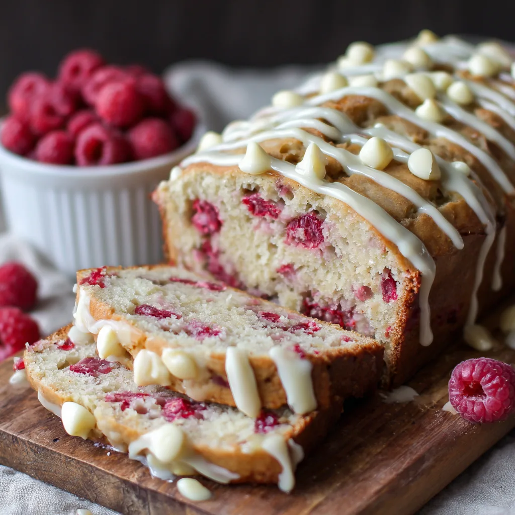 Raspberry White Chocolate Bread