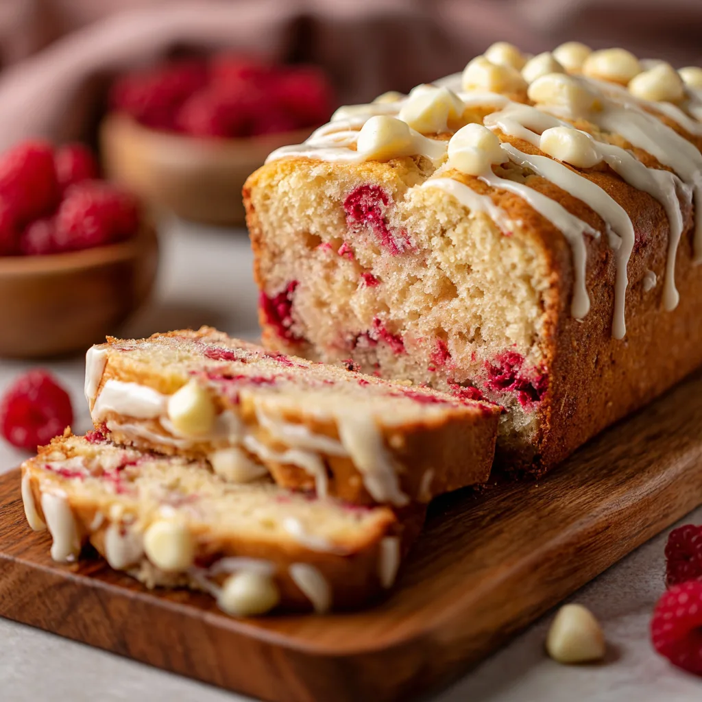 Raspberry White Chocolate Bread