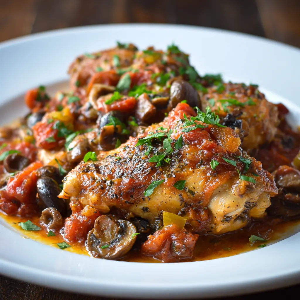 Chicken Cacciatore Crockpot