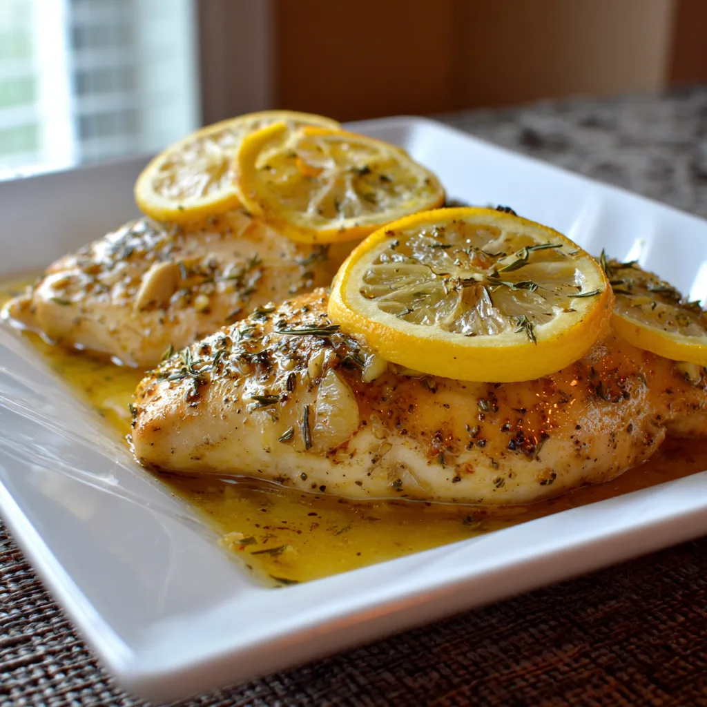 Lemon Garlic Chicken Crockpot