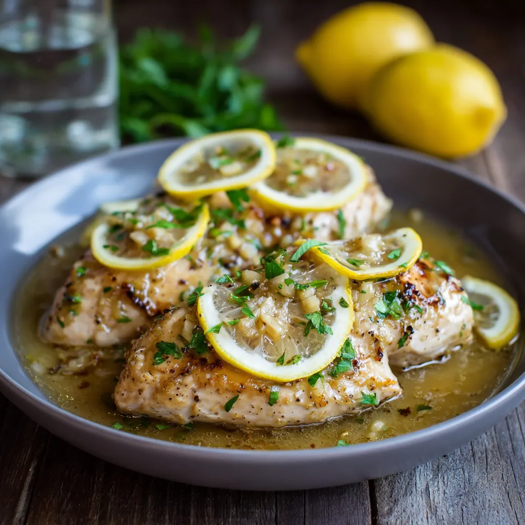 Lemon Garlic Chicken Crockpot