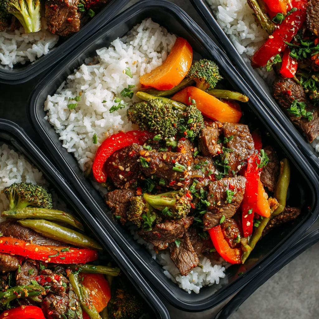 Spicy Beef Stir-Fry Meal Prep