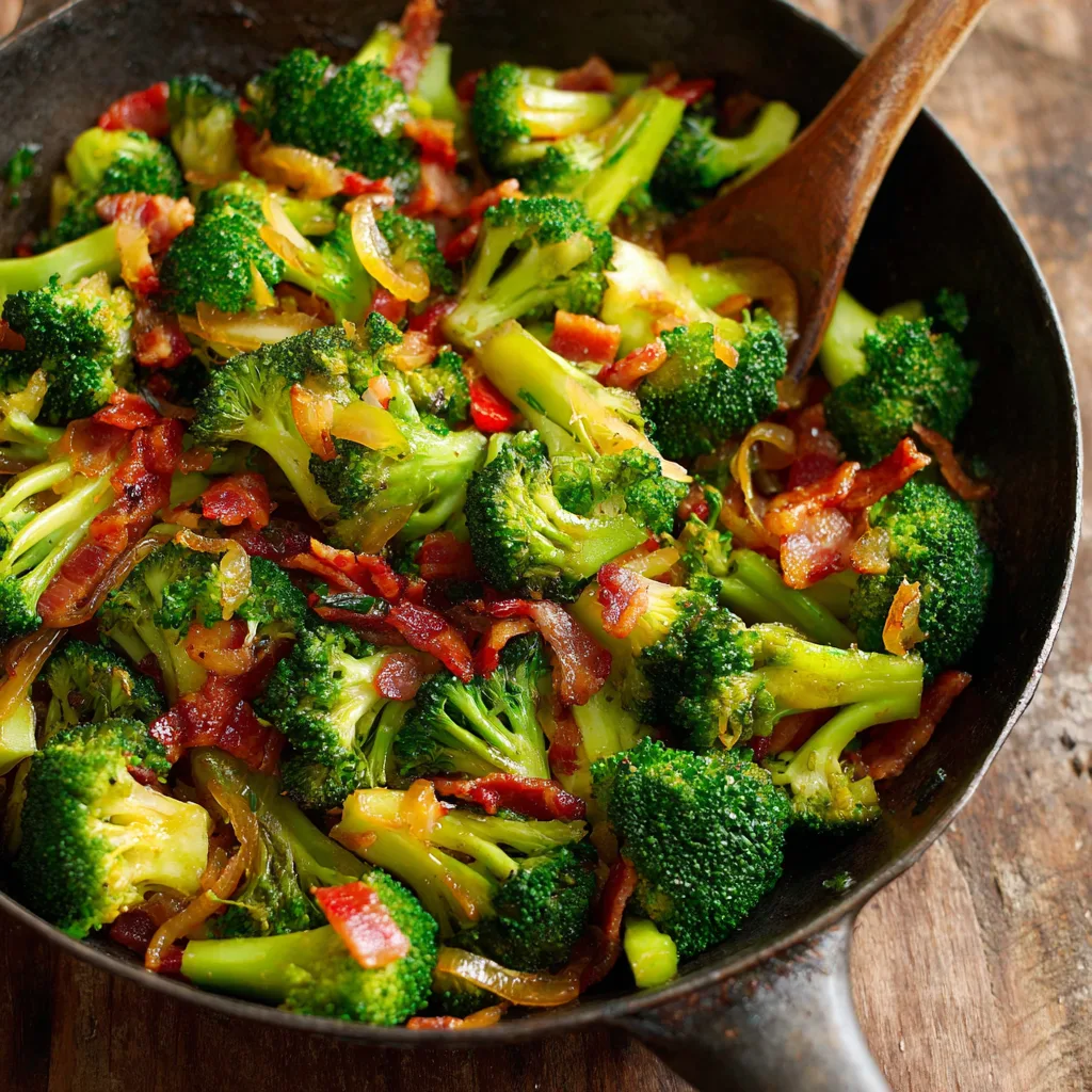 Spicy Broccoli Bacon Stir-Fry