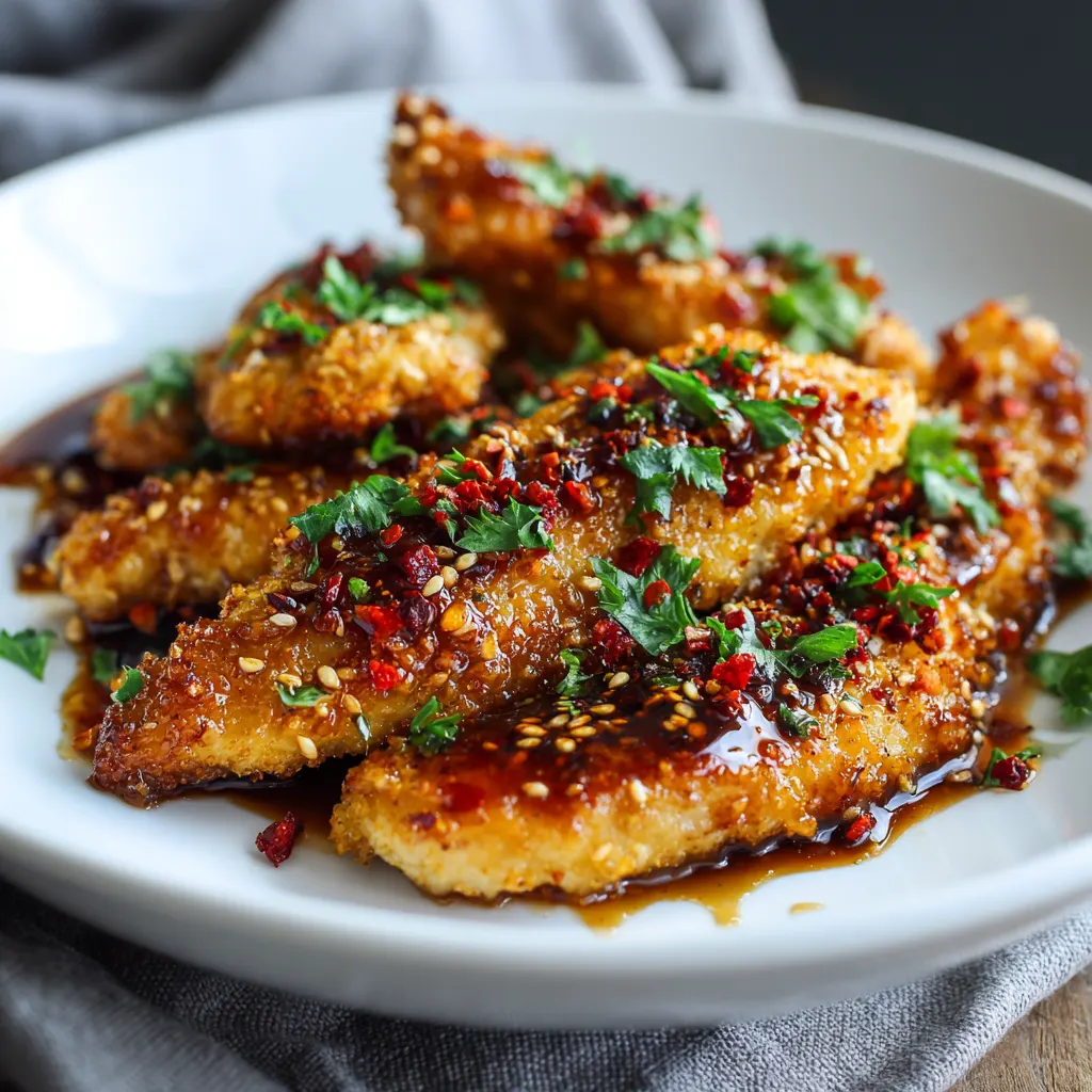 Spicy Honey Garlic Chicken Tenders