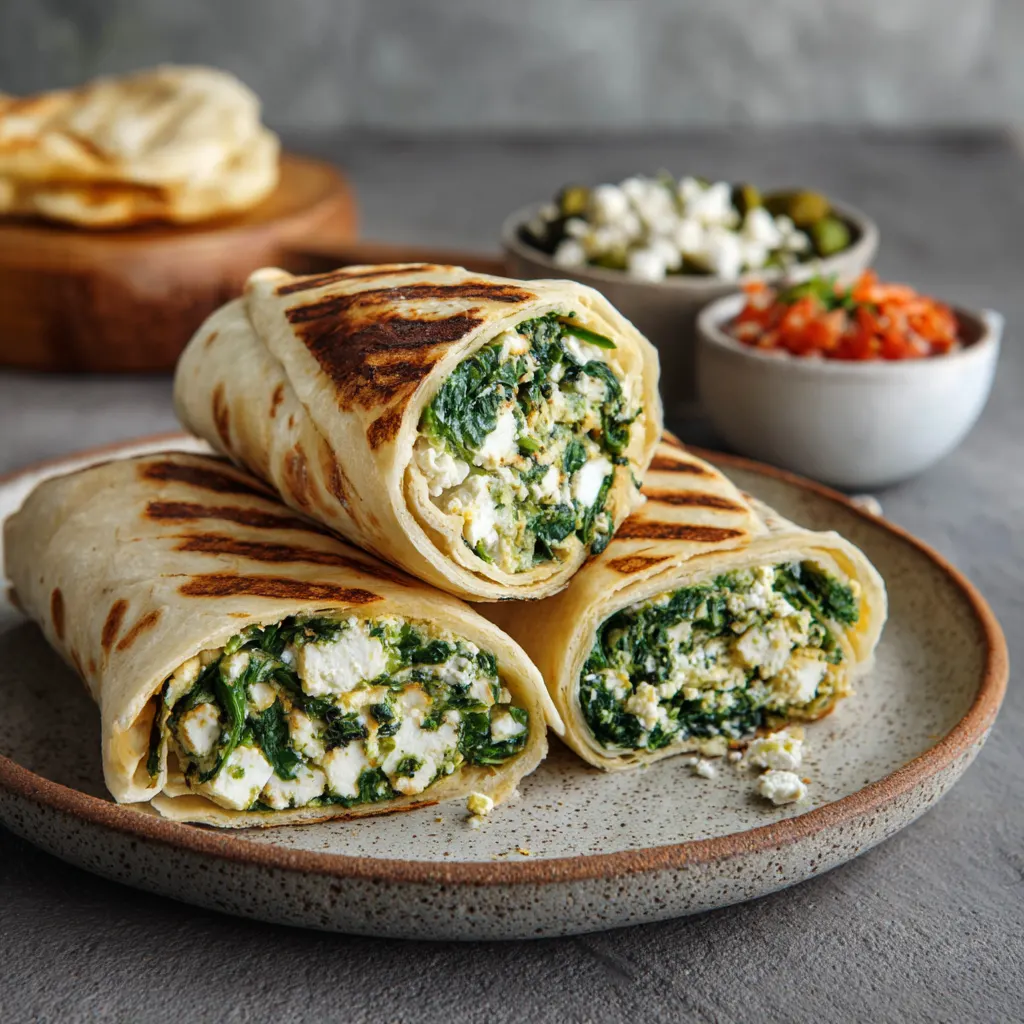Spinach and Feta Wraps