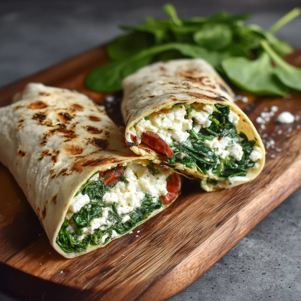 Spinach and Feta Wraps