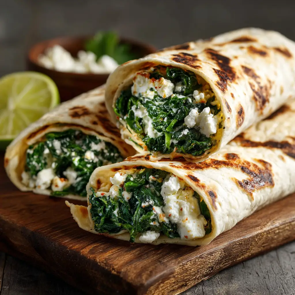 Spinach and Feta Wraps